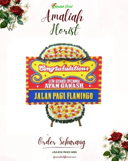Sewa Papan Bunga Megulung
